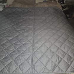 Grey Weighted Blanket 58" X  78" New  20lbs