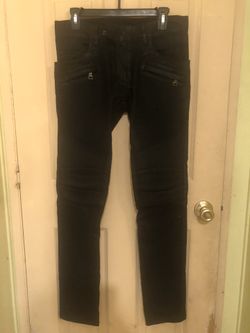 Balmain waxed jeans authentic