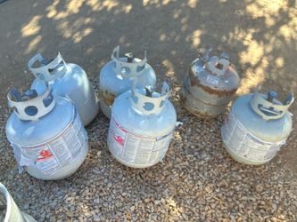 6 Propane tanks