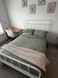Ikea Full Bed Frame (White)