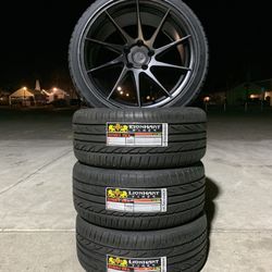 Aodhan AH09 Matte Black 18x8.5 18x9.5 5x114.3 Bolt Pattern