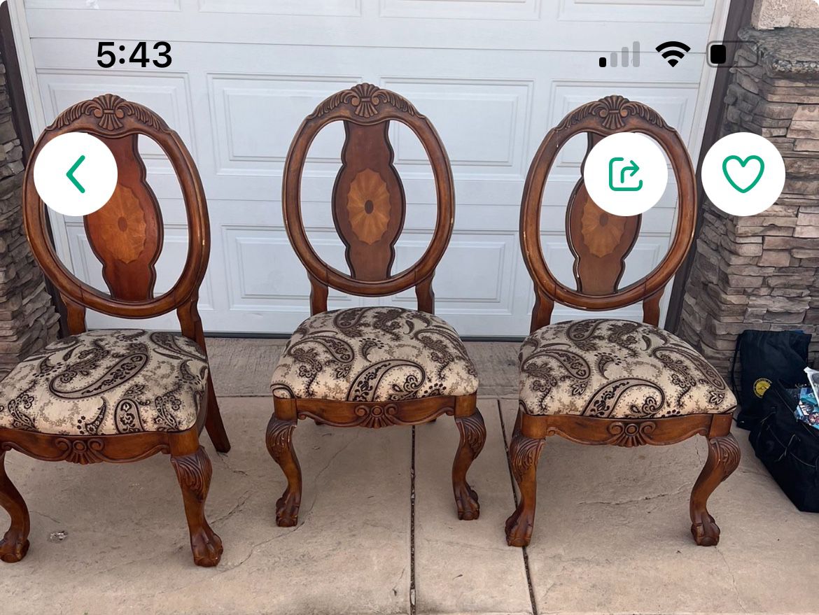 3 Classical Antique Chairs