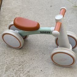 SEREED Baby Balance Bike for 1 Year Old Boys Girls 12-24 Month Toddler Balance Bike, 4 Wheels Toddler First Bike