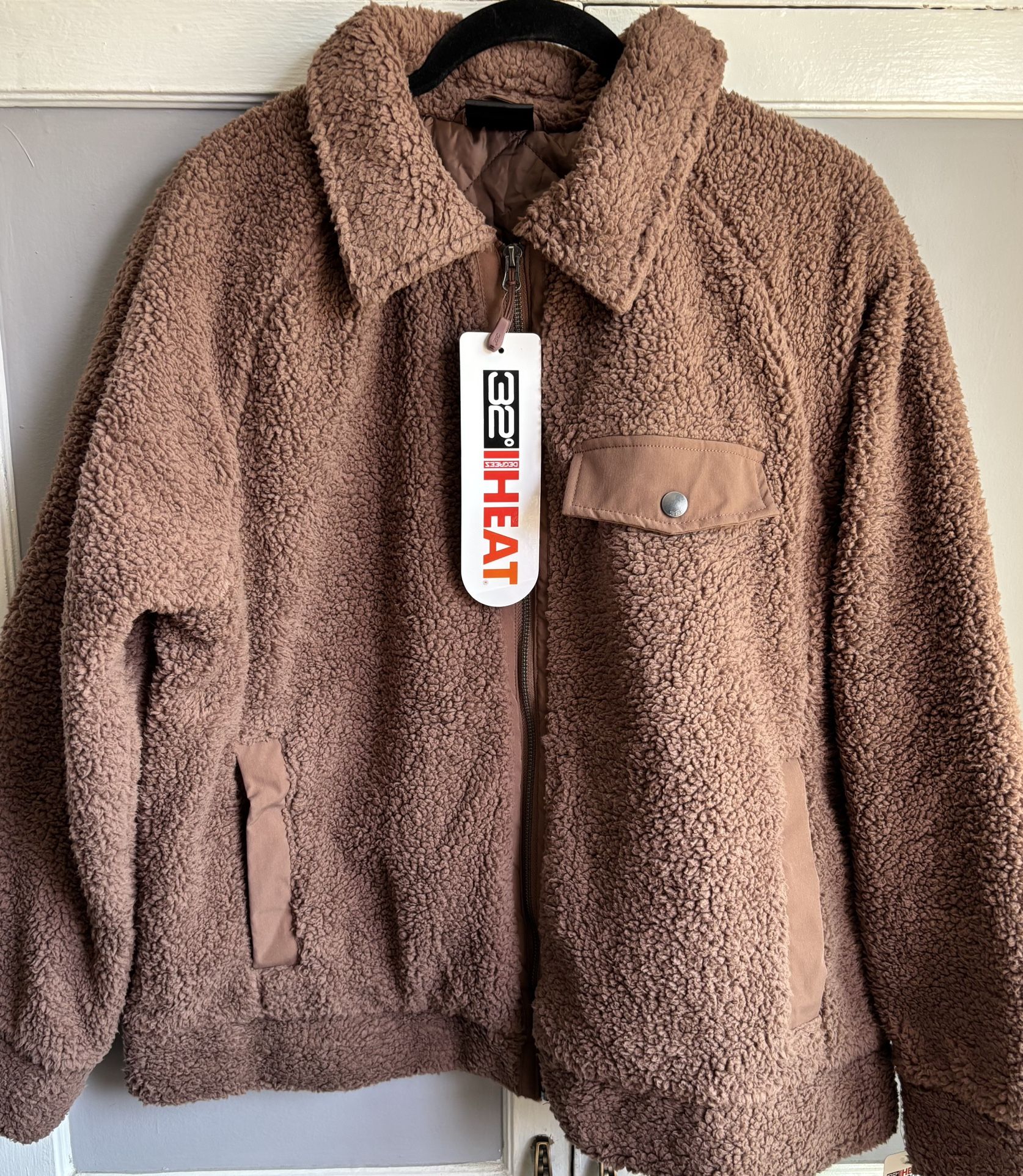 Brown Sherpa Jacket - Size XL