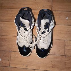 Nike Youth Air Jordan 6 Rings Basketball Concord White/Black Size 7Y