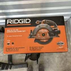 Ridgid 18 Volt Circular Saw Cordless 