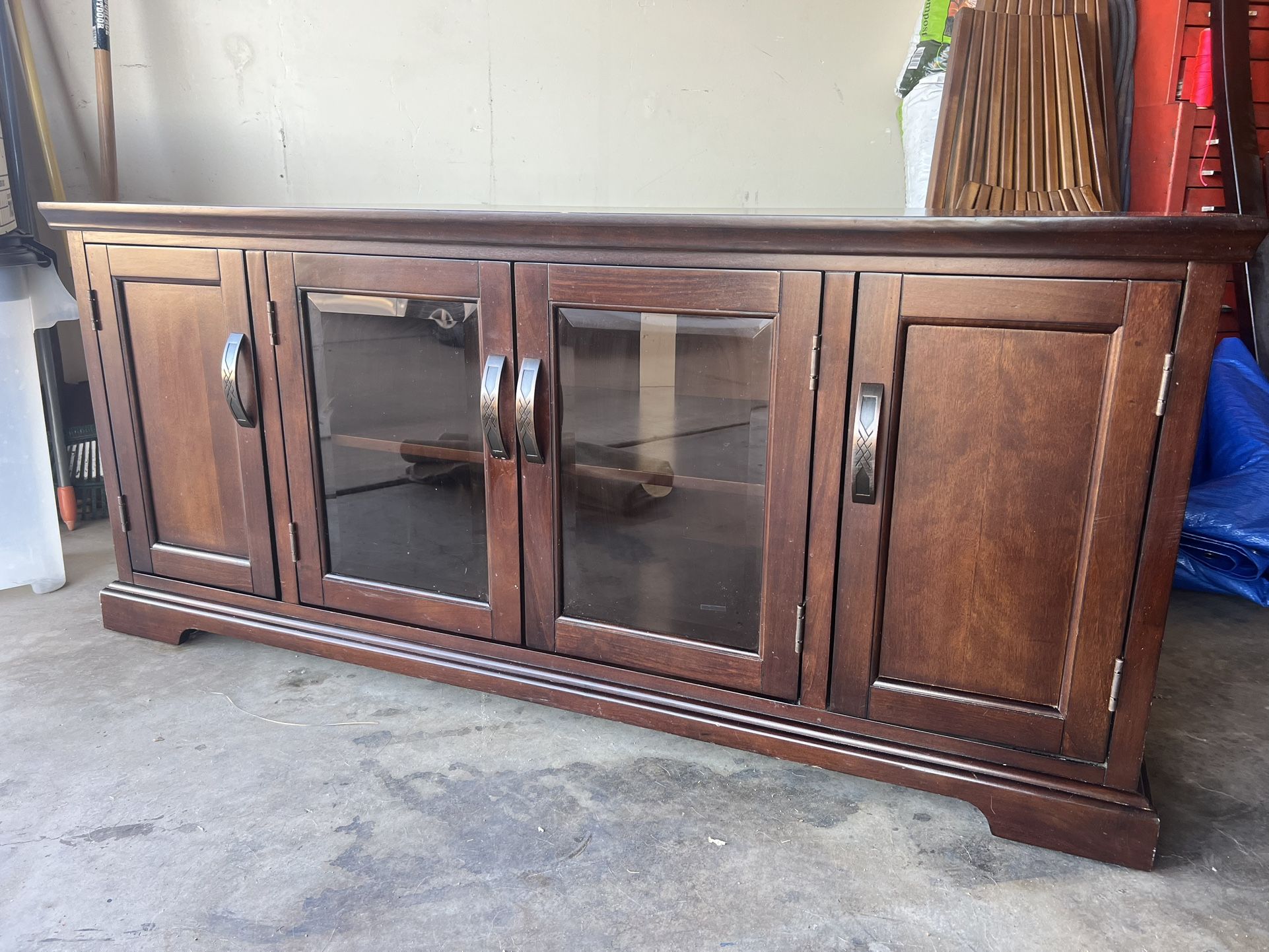 TV Stand Chocolate Cherry Corner 60 inch TV