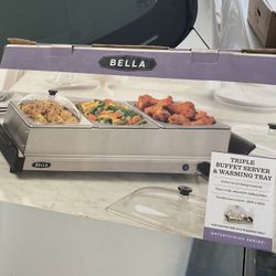 Triple Buffet Server & warming Trail
