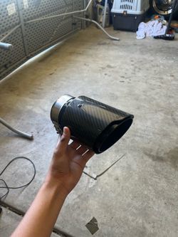 Carbon fiber exhaust tip