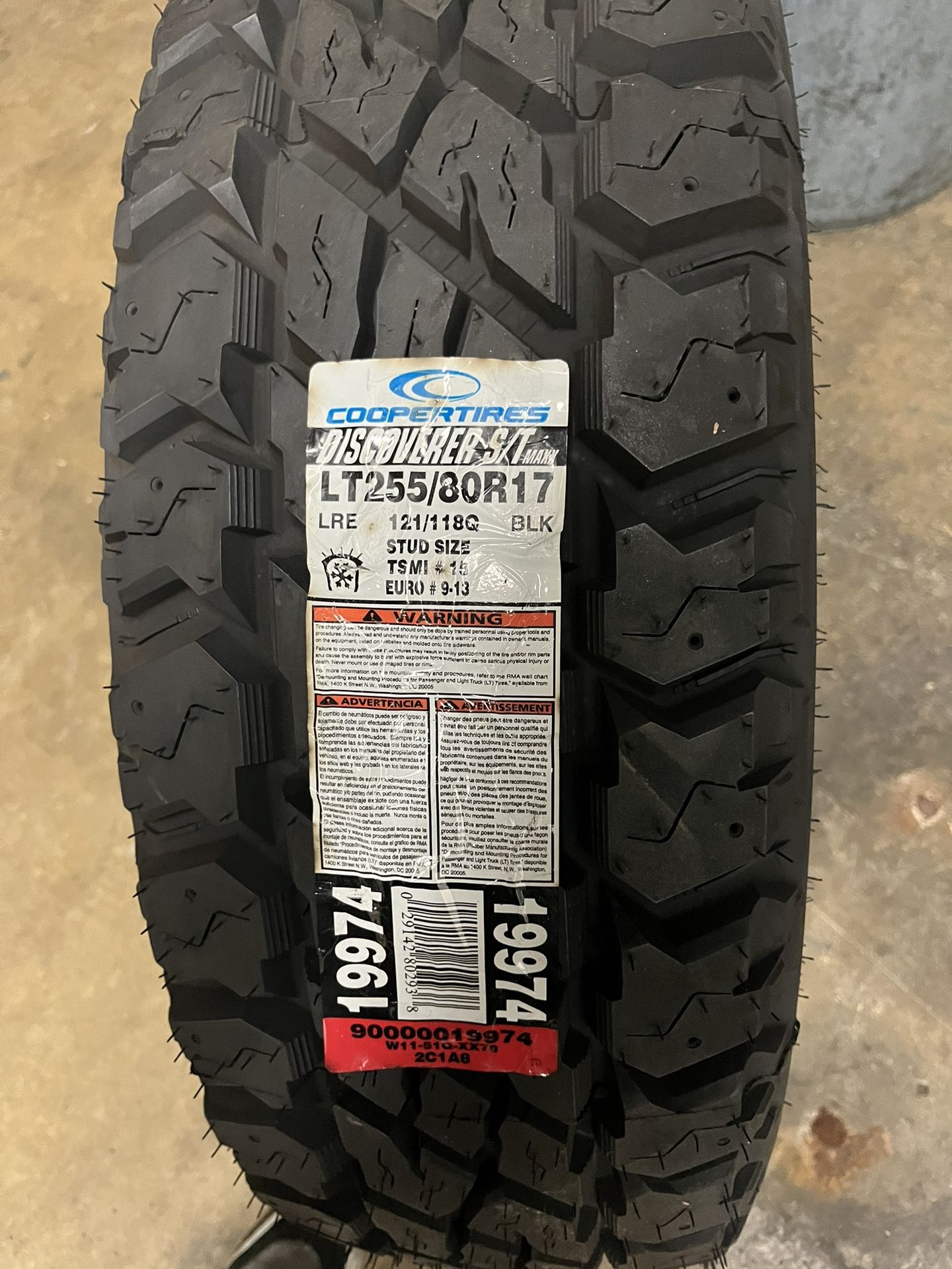Tires 255/80/17 Cooper Discoverer 7 Tires for Sale in San Diego, CA ...