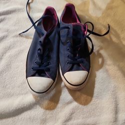 Converse  CT Double Tongue OX Navy/H-Magenta Sneakers 