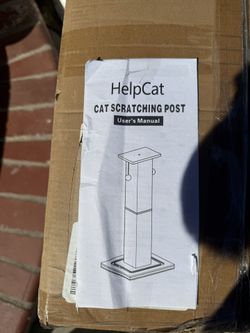 Cat Scratching Post Color White