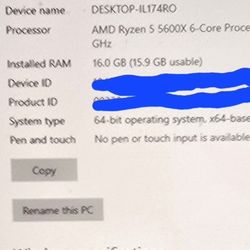 Ryzen 5 5600X + ASUS B550M WiFi + 16GB DDR4 + 1TB NVMe – Great Condition!