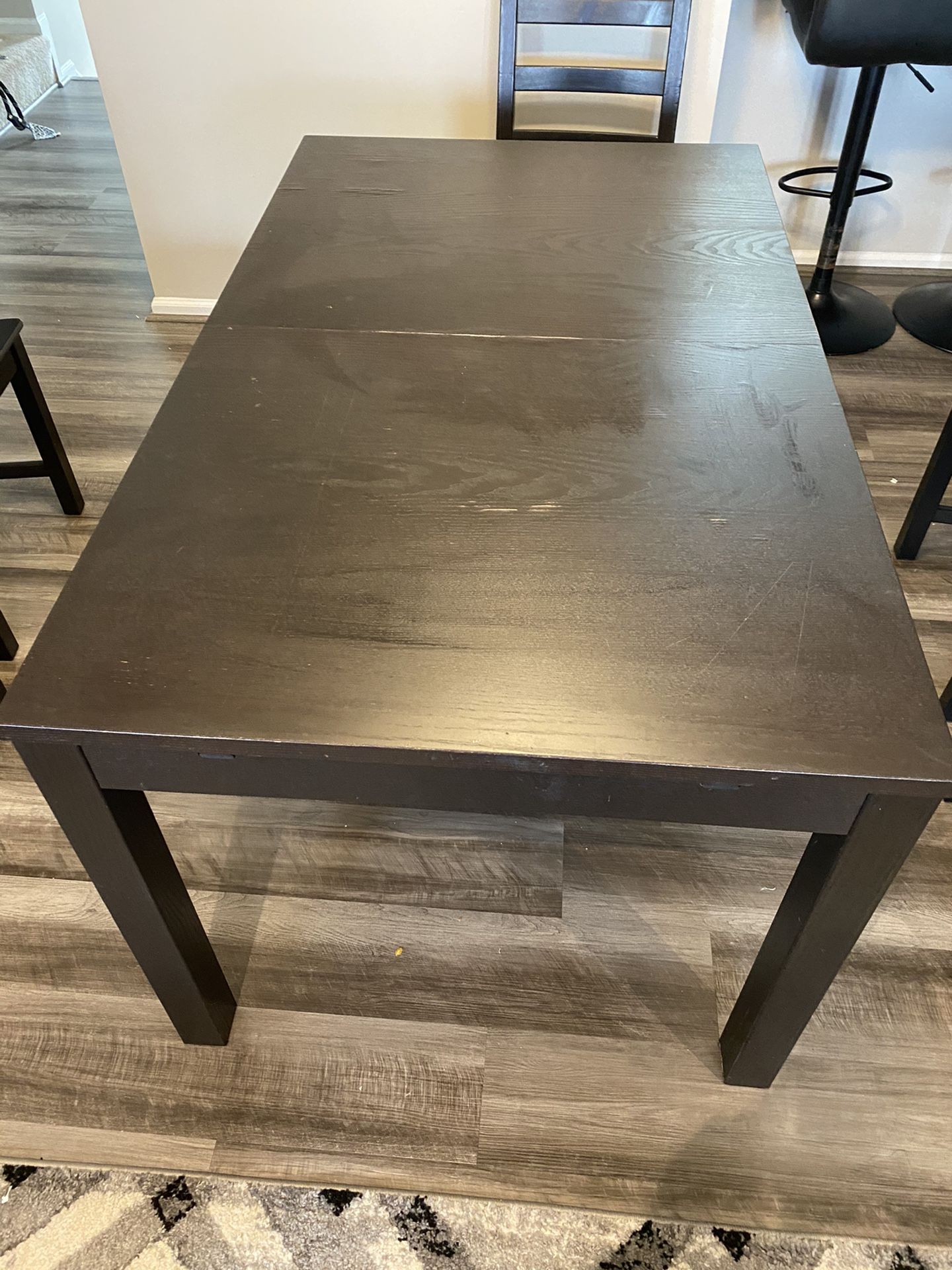 Ikea Black/Brown Dinning Table