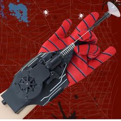 Yontyeq Spider Web Shooters, Web Launcher with Gloves, Realistic Web-Slinging Action Safe and Fun Superhero Toy for Men and Kids - Black