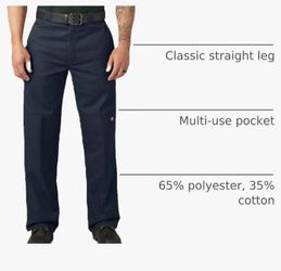 New Dickies Mens Loose Fit Double Knee Work Pants (dark navy blue) located in yucaipa