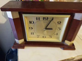 Seiko wooden clock