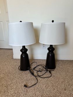 2 End of Table lamps - lamp set