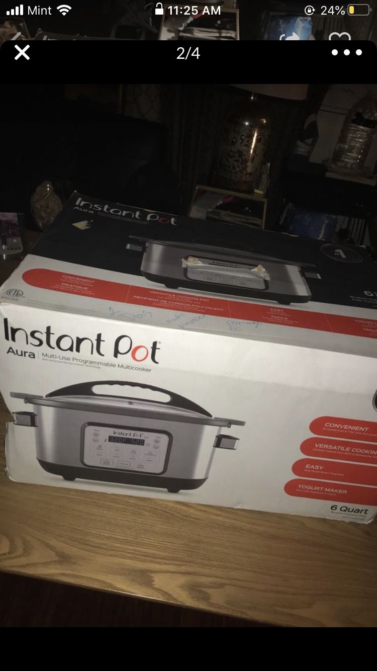 Instant pot aura pressure cooker