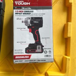 Hyper Tough 20-Volt Max 1/2 Inch Cordless 