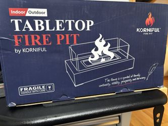 Indoor Outdoor Tabletop Fire Pit
