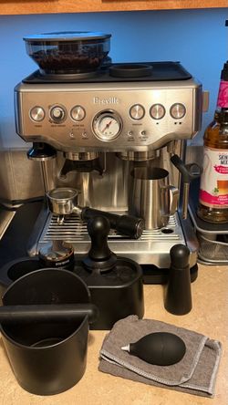 Breville Barista Express w/ lots of accessories