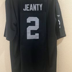 Ashton Jeanty #2 Las Vegas Raiders Black Jersey Size XXXL