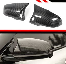 BRAND NEW 2020-2025 TOYOTA SUPRA A90 M STYLE CARBON FIBER REPLACEMENT MIRROR COVERS CAPS