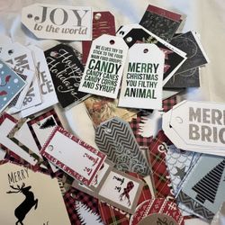 New Handmade Christmas Gift Tags Variety.