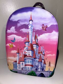 Loungefly Disney Beauty and the Beast Castle Portrait backpack