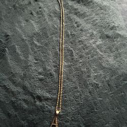 10k Rope Chain And 10k A Pendant  
