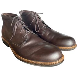 ECCO Men's Findlay Chukka Lace Up Brown Leather Boots Men’s  Size 45 / 11-11.5
