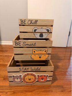 Nursery Animal Storage Bins