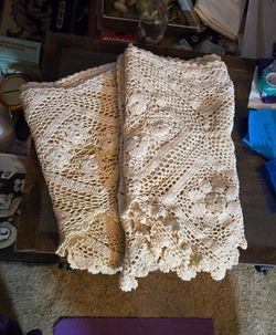 2 Large Decorative Peices of Lace