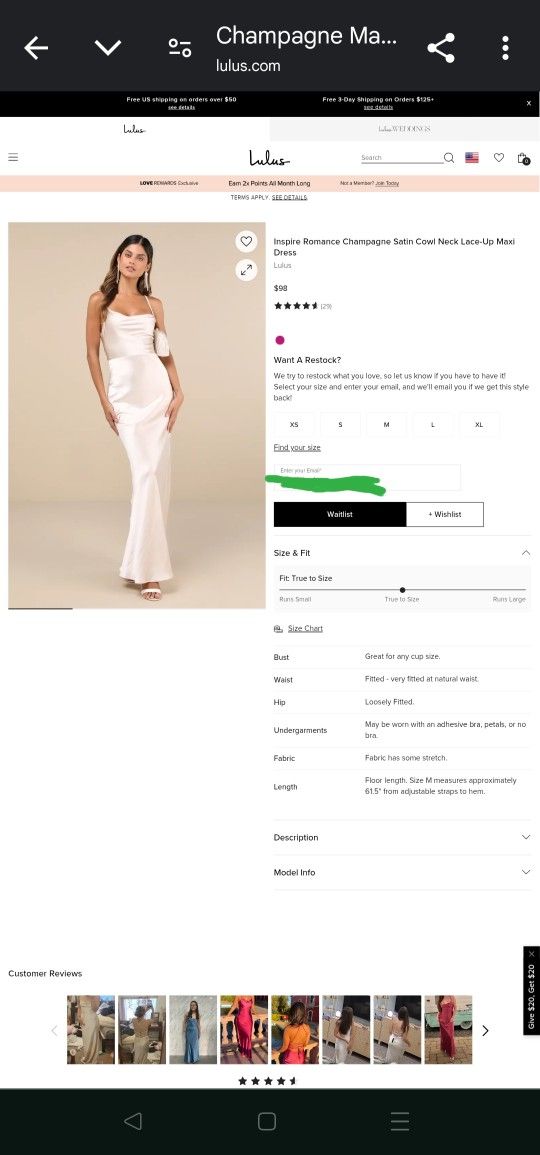 Lulu's Special Events Dress 