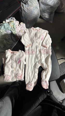 (2) 6m Little Me baby ballet pajamas