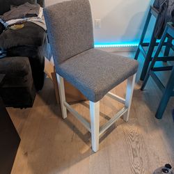 Two Bar Stools With Backs