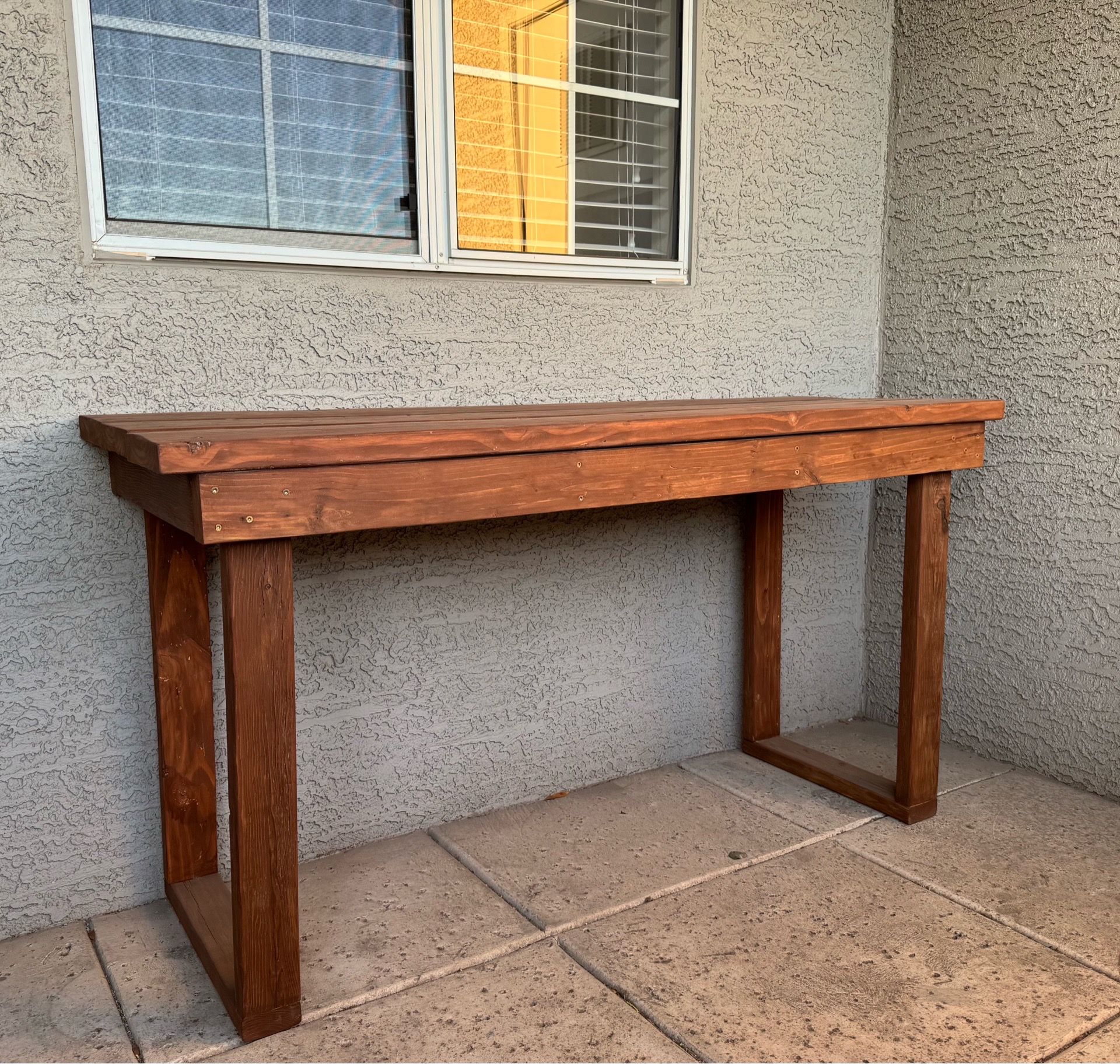 Outdoor Reclaimed Wood Entrance Table – Solid Wood