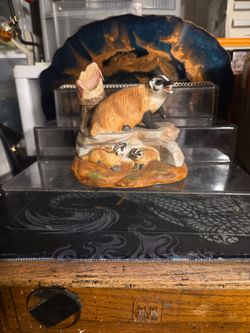Badger Family Ceramic Figurine