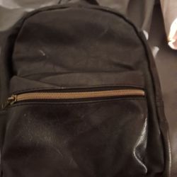 Womens Black Mini Backpack
