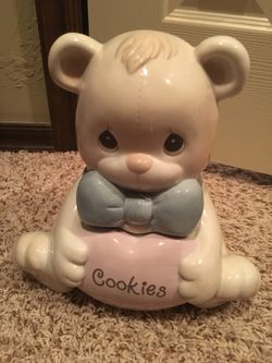 1993 Precious Moments teddy bear cookie jar