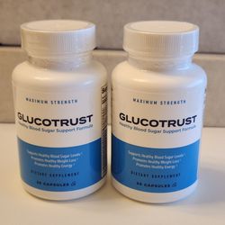 2 Pk Glucotrust 60 Capsules each Exp 5/25 NEW  Supplement 