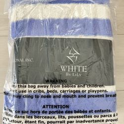 new Large White And Lily Blanket