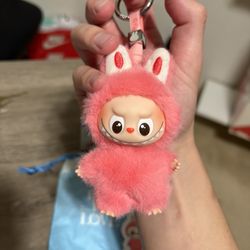 POP MART Labubu V4 The Monsters Pin For Love Alphabet Plush Pendant - Letter N