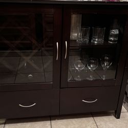 Wine Bar Rack Cabinet 
