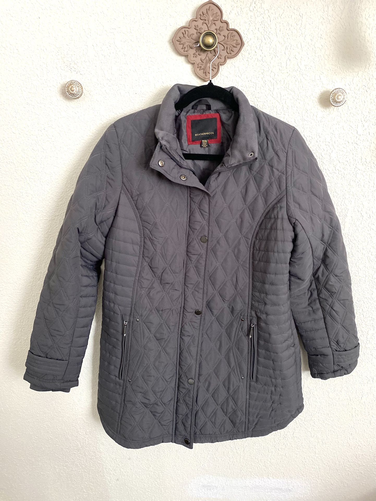 Weatherproof Jacket Size Medium Gray