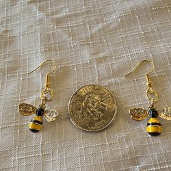 Newly Crafted Bee-Shaped Earring