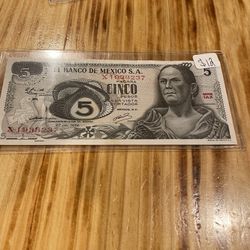 5 Pesos Mexicanos 