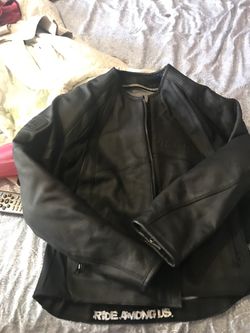 Women motorcycle leather jacket Thumbnail