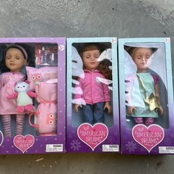 American Dream 18’’ Doll - 3 sets